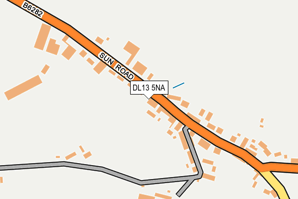 DL13 5NA map - OS OpenMap – Local (Ordnance Survey)