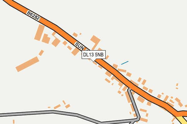 DL13 5NB map - OS OpenMap – Local (Ordnance Survey)