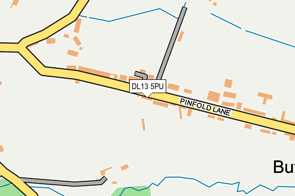 DL13 5PU map - OS OpenMap – Local (Ordnance Survey)