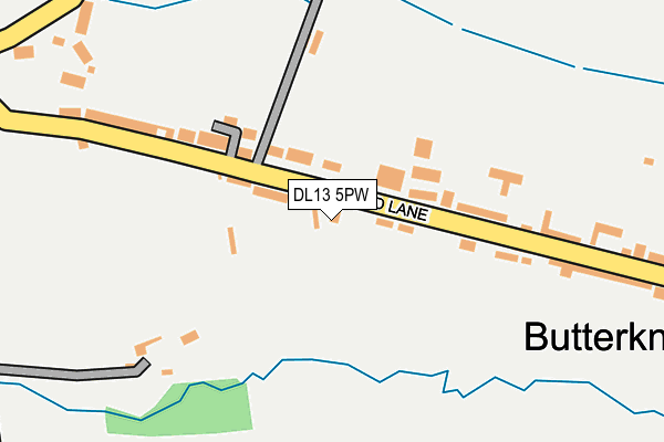 DL13 5PW map - OS OpenMap – Local (Ordnance Survey)