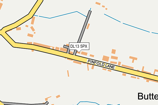 DL13 5PX map - OS OpenMap – Local (Ordnance Survey)