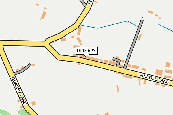 DL13 5PY map - OS OpenMap – Local (Ordnance Survey)