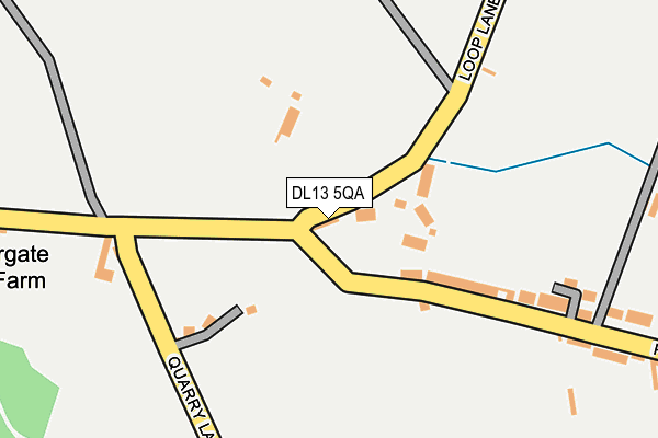 DL13 5QA map - OS OpenMap – Local (Ordnance Survey)