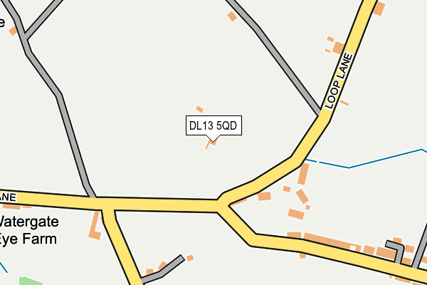 DL13 5QD map - OS OpenMap – Local (Ordnance Survey)