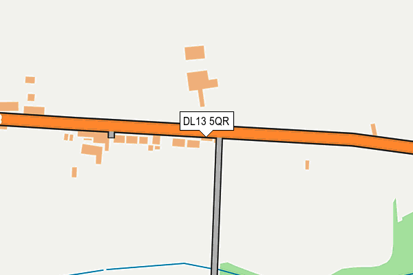 DL13 5QR map - OS OpenMap – Local (Ordnance Survey)