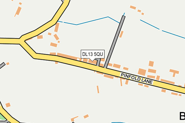 DL13 5QU map - OS OpenMap – Local (Ordnance Survey)