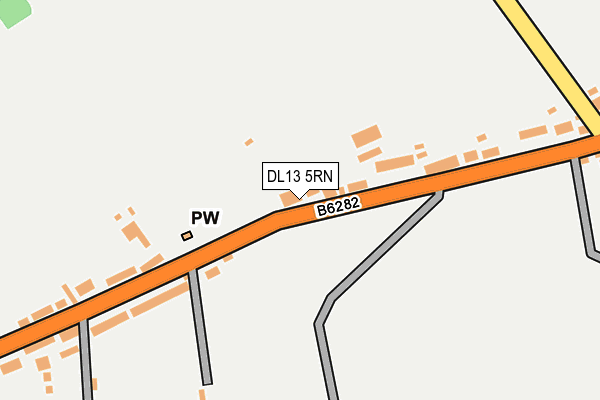 DL13 5RN map - OS OpenMap – Local (Ordnance Survey)