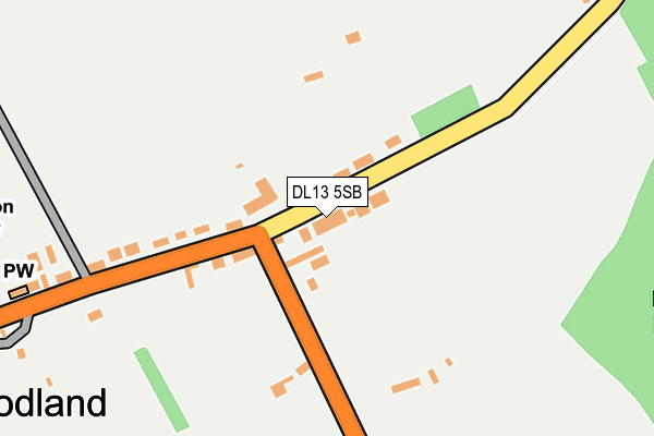 DL13 5SB map - OS OpenMap – Local (Ordnance Survey)