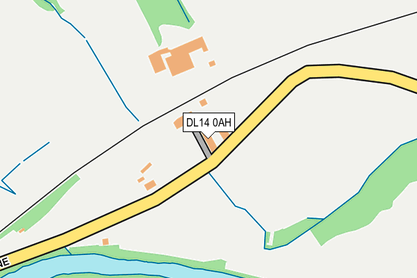 DL14 0AH map - OS OpenMap – Local (Ordnance Survey)