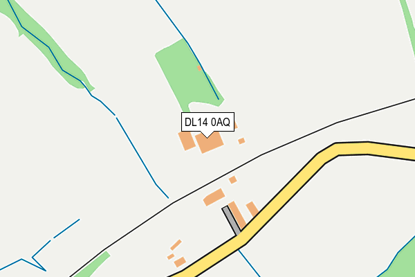 DL14 0AQ map - OS OpenMap – Local (Ordnance Survey)