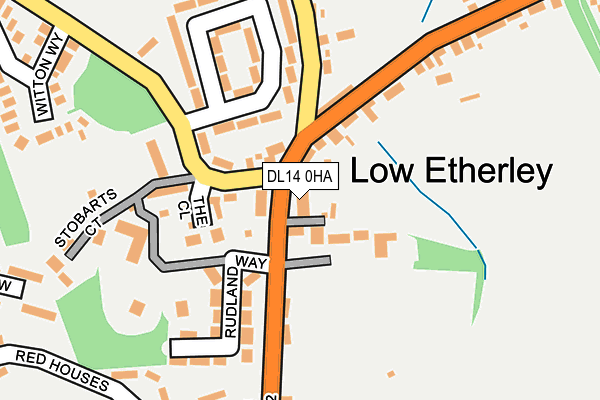 DL14 0HA map - OS OpenMap – Local (Ordnance Survey)