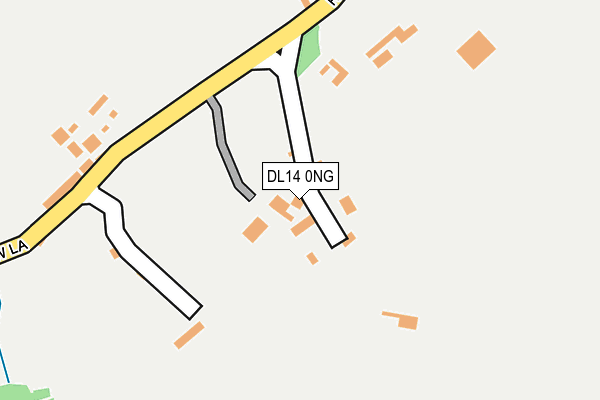 DL14 0NG map - OS OpenMap – Local (Ordnance Survey)