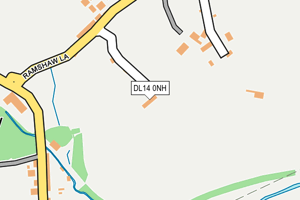 DL14 0NH map - OS OpenMap – Local (Ordnance Survey)