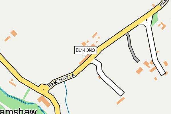 DL14 0NQ map - OS OpenMap – Local (Ordnance Survey)