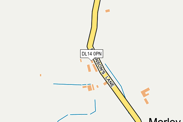 DL14 0PN map - OS OpenMap – Local (Ordnance Survey)