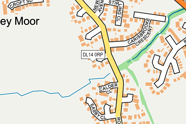DL14 0RP map - OS OpenMap – Local (Ordnance Survey)
