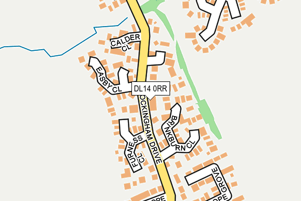 DL14 0RR map - OS OpenMap – Local (Ordnance Survey)