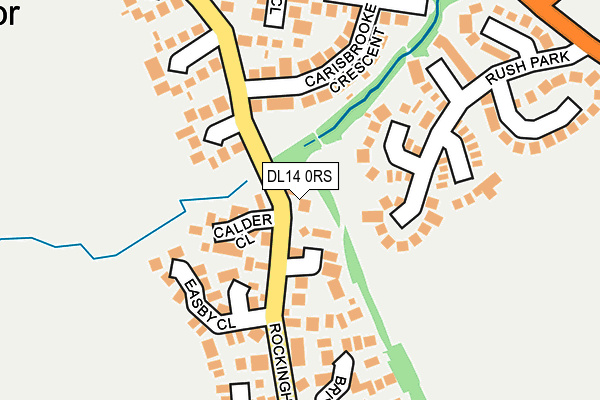 DL14 0RS map - OS OpenMap – Local (Ordnance Survey)