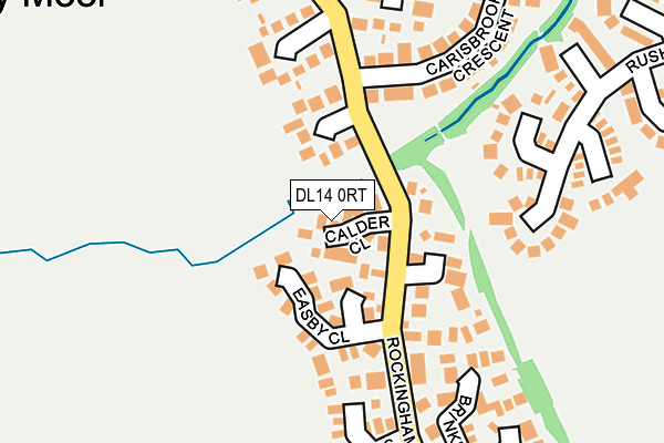 DL14 0RT map - OS OpenMap – Local (Ordnance Survey)