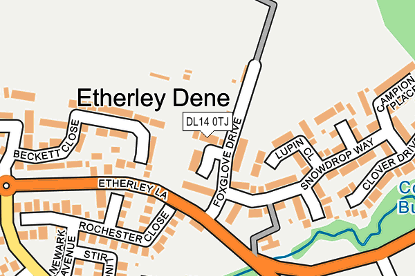 DL14 0TJ map - OS OpenMap – Local (Ordnance Survey)