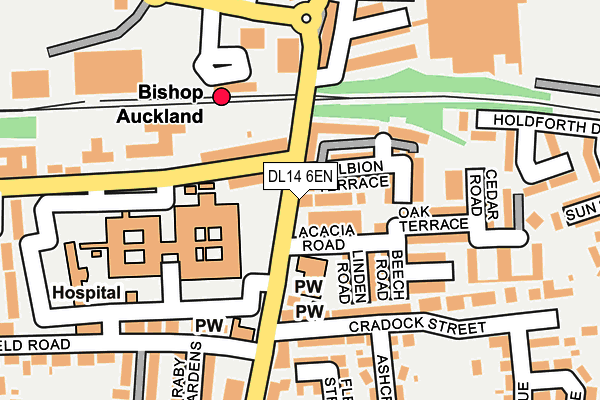 Map of GIBSONS FUNERAL SERVICES LIMITED at local scale