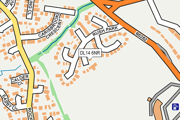 DL14 6NR map - OS OpenMap – Local (Ordnance Survey)
