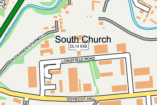 Map of SOUTH DURHAM DRAUGHTING LTD at local scale