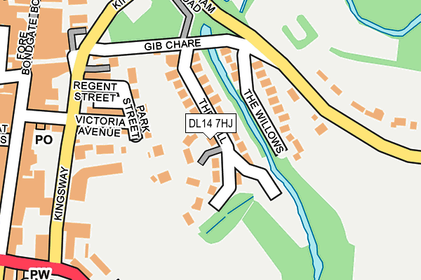 DL14 7HJ map - OS OpenMap – Local (Ordnance Survey)