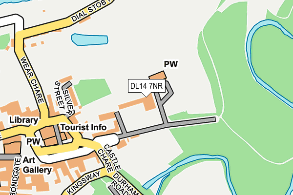DL14 7NR map - OS OpenMap – Local (Ordnance Survey)