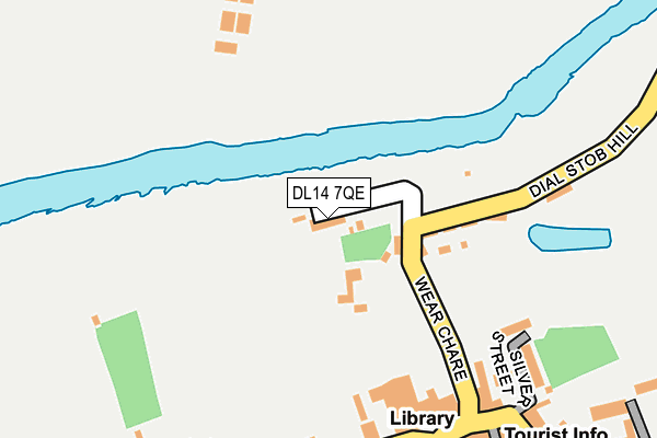 DL14 7QE map - OS OpenMap – Local (Ordnance Survey)