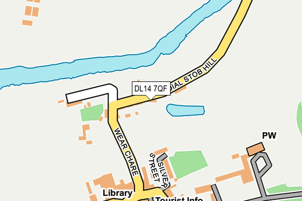 DL14 7QF map - OS OpenMap – Local (Ordnance Survey)