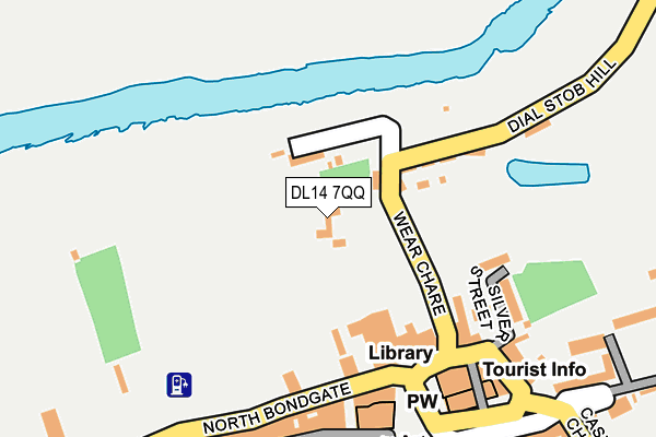 DL14 7QQ map - OS OpenMap – Local (Ordnance Survey)