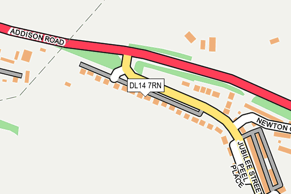 DL14 7RN map - OS OpenMap – Local (Ordnance Survey)
