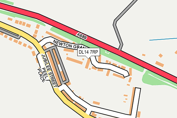 DL14 7RP map - OS OpenMap – Local (Ordnance Survey)