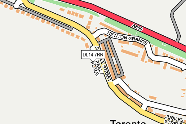 DL14 7RR map - OS OpenMap – Local (Ordnance Survey)
