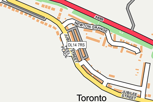 DL14 7RS map - OS OpenMap – Local (Ordnance Survey)