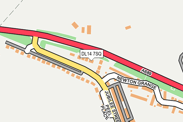 DL14 7SQ map - OS OpenMap – Local (Ordnance Survey)