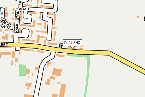 DL14 8NQ map - OS OpenMap – Local (Ordnance Survey)