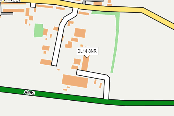 DL14 8NR map - OS OpenMap – Local (Ordnance Survey)