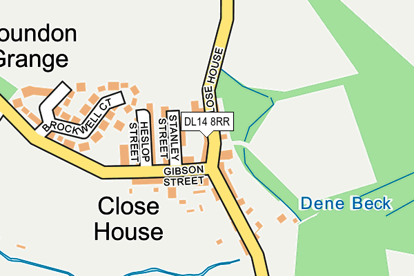DL14 8RR map - OS OpenMap – Local (Ordnance Survey)
