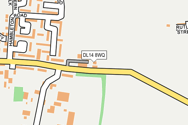 DL14 8WQ map - OS OpenMap – Local (Ordnance Survey)