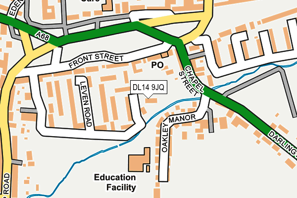 DL14 9JQ map - OS OpenMap – Local (Ordnance Survey)