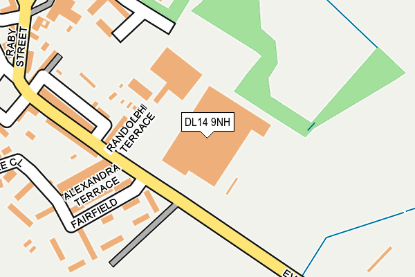 DL14 9NH map - OS OpenMap – Local (Ordnance Survey)