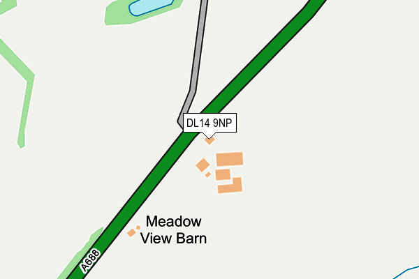 DL14 9NP map - OS OpenMap – Local (Ordnance Survey)