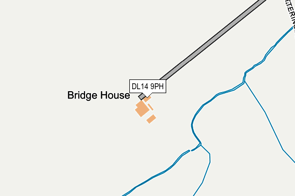 DL14 9PH map - OS OpenMap – Local (Ordnance Survey)