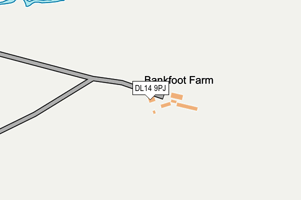 DL14 9PJ map - OS OpenMap – Local (Ordnance Survey)