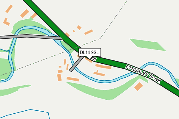DL14 9SL map - OS OpenMap – Local (Ordnance Survey)