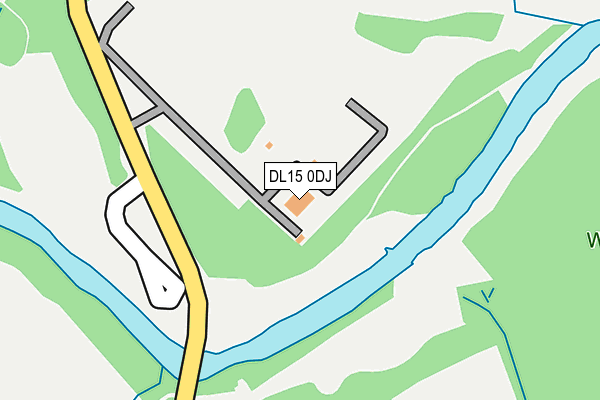 DL15 0DJ map - OS OpenMap – Local (Ordnance Survey)