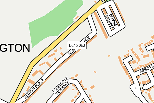 DL15 0EJ map - OS OpenMap – Local (Ordnance Survey)