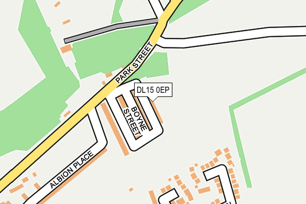 DL15 0EP map - OS OpenMap – Local (Ordnance Survey)